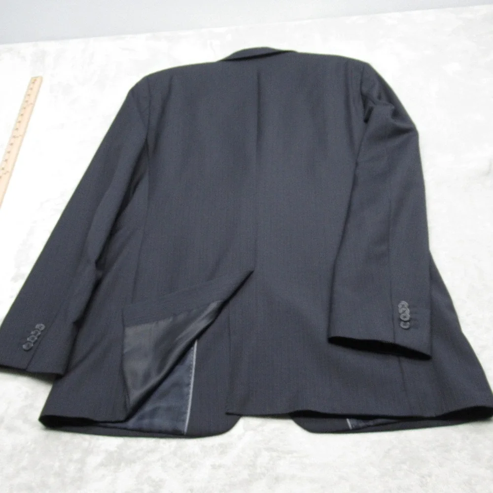 Banana Republic Wool Blazer Mens 44 Long Blue Pinstripe Classic Fit 2‎ Button